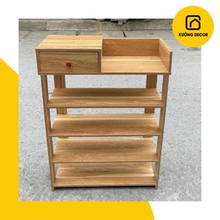 Kệ giày gỗ Xưởng Decor, kệ giày dép đa năng có hộp tiện lợi, chất liệu gỗ Mdf thiết kệ hiện đại