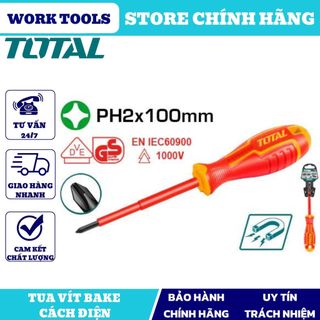 Đồ nghề total tua vít bake cách điện thtisph060 - thtisph180 - thtisph2100 - thtispz2100