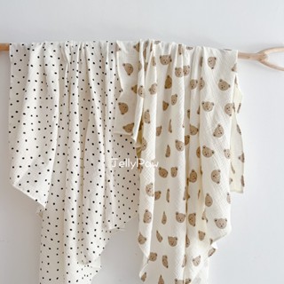 Khăn xô tắm bé Muslin 2 lớp cao cấp, khăn tắm sơ sinh, khăn thay tã