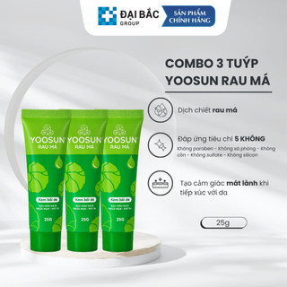 [CHÍNH HÃNG] Combo 3 tuýp kem dưỡng Yoosun Rau Má 25gr/tuýp, giúp làm dịu, mát da, ngừa mụn và giảm thâm