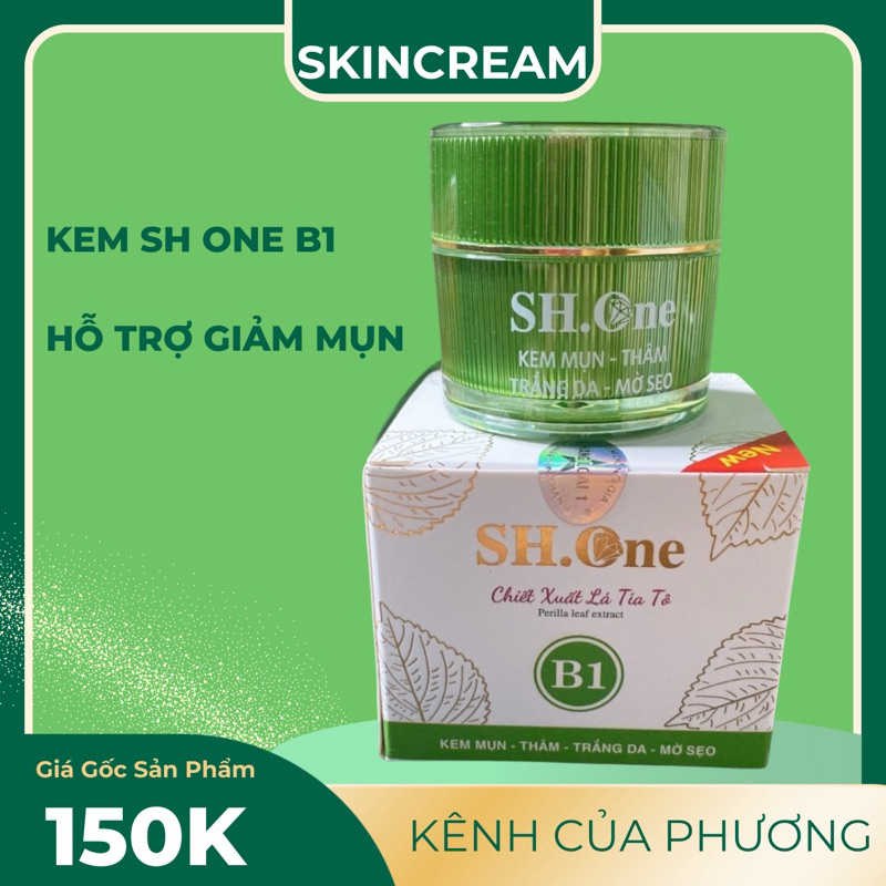 Kem SH one Xanh ( Hỗ trợ giảm mụn )