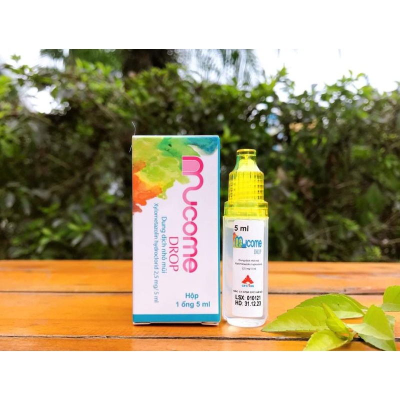 Mucome baby 10ml, 5ml giảm nghẹt mũi, thông thoáng đường thở