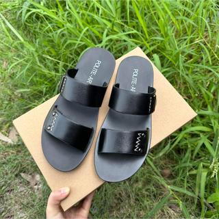 Dép da nam 2 quai, Sandal nam da cao cấp