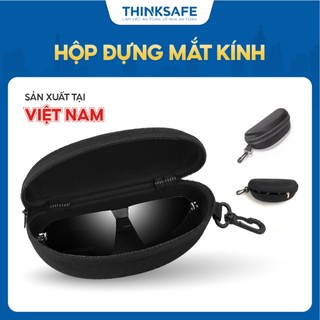 Hộp đựng mắt kính giúp bảo quản kính chống bụi, chống trầy xước, kiểu dáng thời trang, móc treo tiện dụng - THINKSAFE