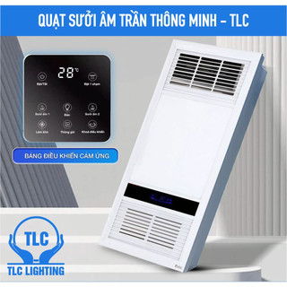 Quạt sưởi âm trần đa năng KAW-TLC sưởi ấm, làm mát, thông gió, chiếu sáng siêu tiết kiệm điện 60x30, 30*30-Bảo hành 2N
