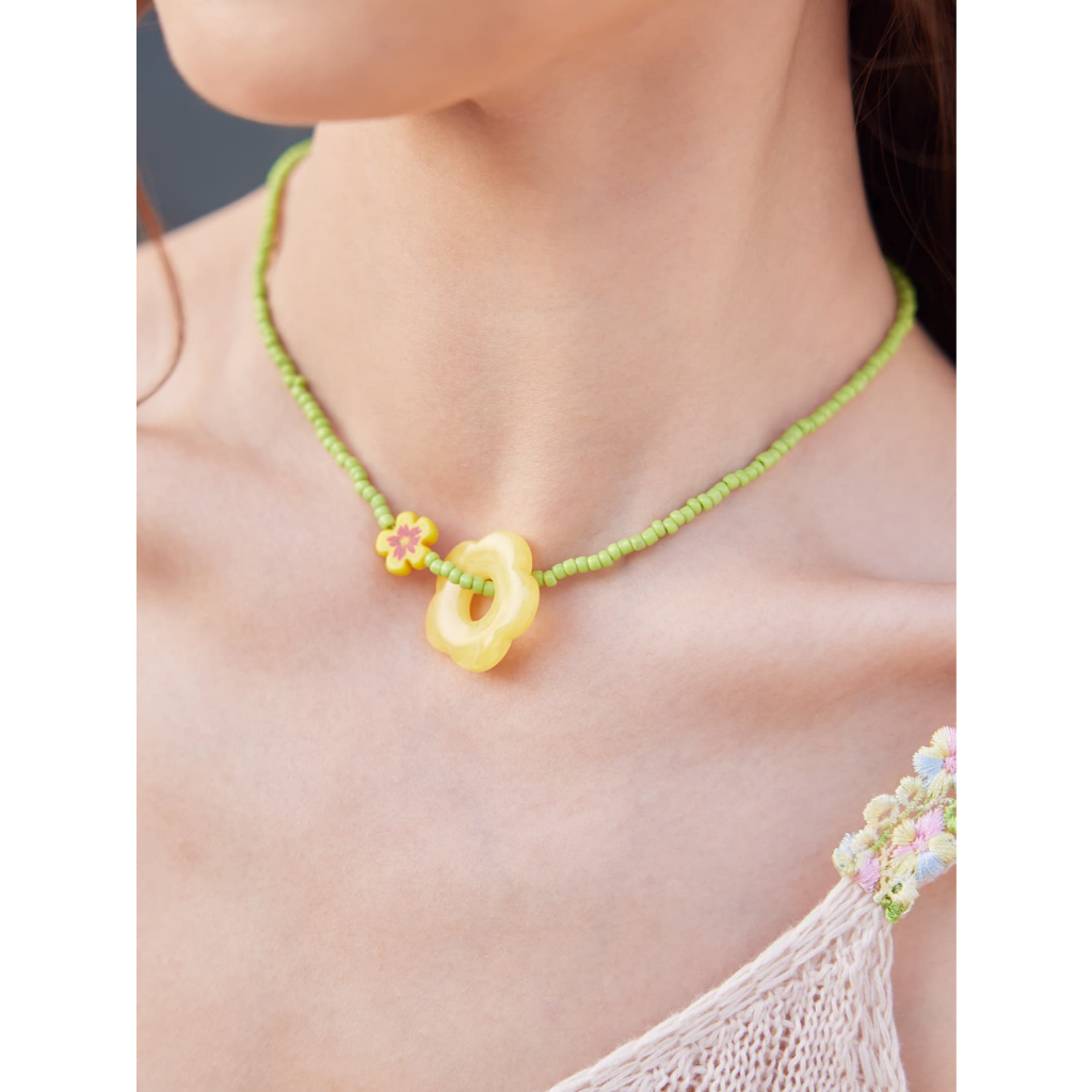 [CÓ SẴN] Vòng cổ đi biển Hoa Vàng 🌺 FREESHIP Phong cách Hawaii (EJ21)