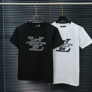 Áo thun cotton vân nổi thêu chữ cttn