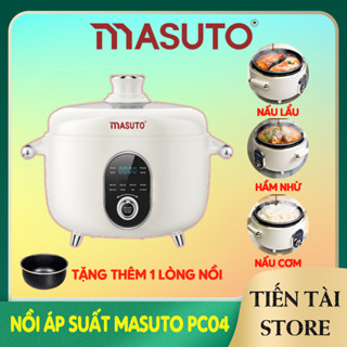Nồi Áp Suất Điện Đa Năng Masuto MS-PC04, Dung Tích 4L, Đa Dạng Chế Độ Nấu, Tiết Kiệm Thời Gian