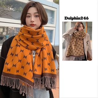 Khăn quàng cổ khăn choàng cổ len dạ mịn hai mặt chất đẹp pashmina họa tiết hình thoi nơ phong cách Hàn Quốc