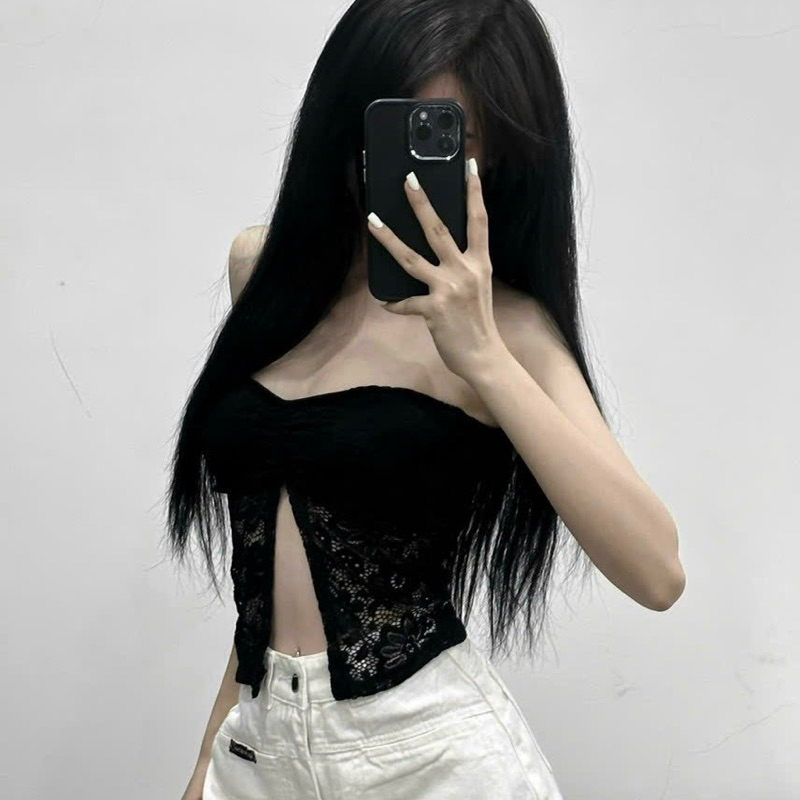 ÁO CÚP NGỰC REN XẺ VẠT CÓ MÚT