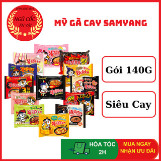 Mỳ Gà Cay SAMYANG Hàn Quốc - Mì Cay Samyang Gói To 140G - Mỳ Trộn Gà Cay Samyang - ngucoc_anvat