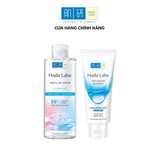 [VB] Combo làm sạch dưỡng ẩm: Sữa rửa mặt Hada Labo Advanced Nourish 80g + Nước tẩy trang dưỡng ẩm 240ml