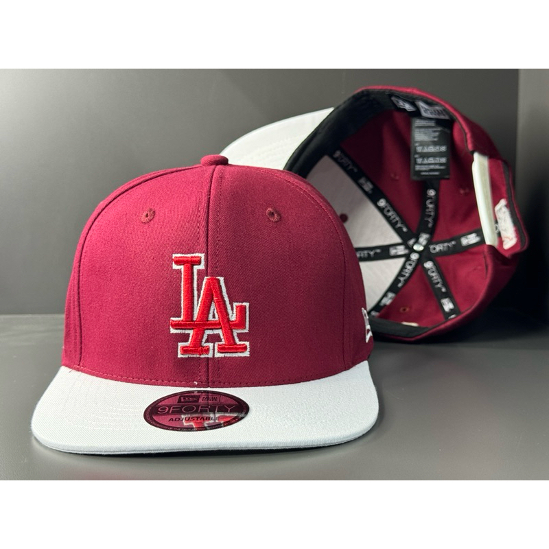 Nón snapback La mlb thể thao unisex - mũ hiphop đô phối mỏ trắng full tag thời trang