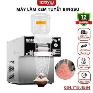 (Hàng Mới Về) Máy Làm Kem Tuyết BingSu, Máy Làm Kem Tuyết Hiệu Snowmaker Bảo Hành 1 Năm, Máy Làm Kem Tươi Đá Bào