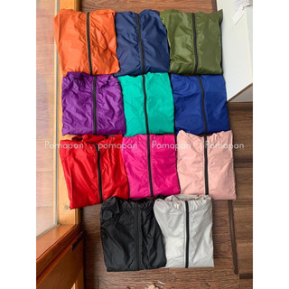 A3490 - Áo khoác dù chất nhẹ mỏng khóa zip