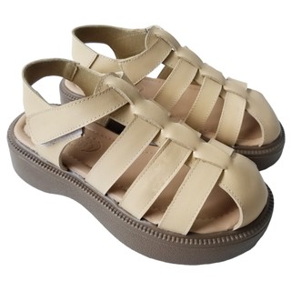 Giày sandal nữ da bò thật bigben cao 4 phân sdn81