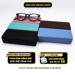 Hộp đựng kính cao cấp, dễ thương nhiều màu Wanna Hang siêu bền tone màu pastel HOT 2022 (Màu ngẫu nhiên)