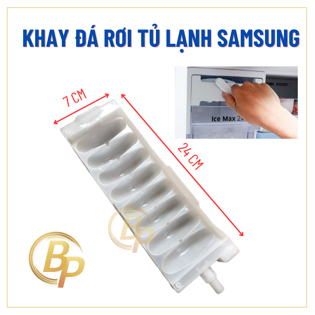 Khay đá rơi tủ lạnh Samsung, vỉ đá tủ lạnh Samsung, khay đựng đá tủ lạnh, khay đá Samsung