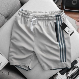 Quần short nam thể thao 3 sọc das poly co giãn 4 chiều