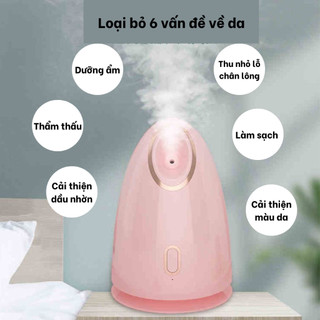  Máy xông mặt mini sử dụng cá nhân tại nhà xông hơi nóng hỗ trợ dưỡng da dung tích 150ml 