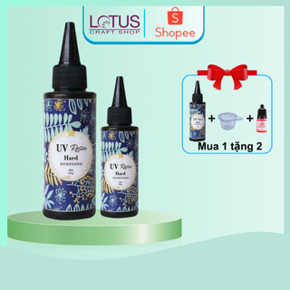 Keo Uv Resin Trong Suốt Nhanh Khô, Keo Resin Uv Cứng, Keo Uv Làm Handmade - 250g