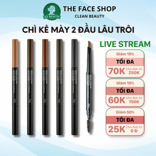 Chì kẻ mày chống trôi trang điểm chân mày lông mày The Face Shop fmgt Brow Lasting Proof Pencil Ex 0.2g