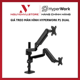 Giá treo màn hình hyperwork p1 dual - hàng chính hãng