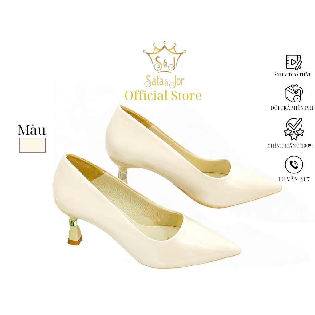 Giày kín mũi Sata&Jor  THG9676-da-7P