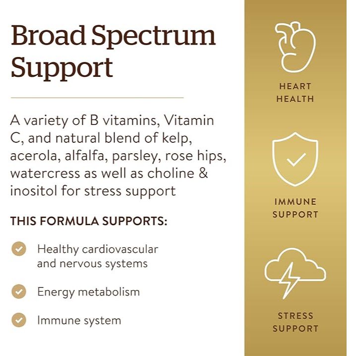 Viên Uống Bổ Sung Vitamin B Và Vitamin C Giúp Giảm Căng Thẳng & Mệt Mỏi Solgar B-Complex 250 viên