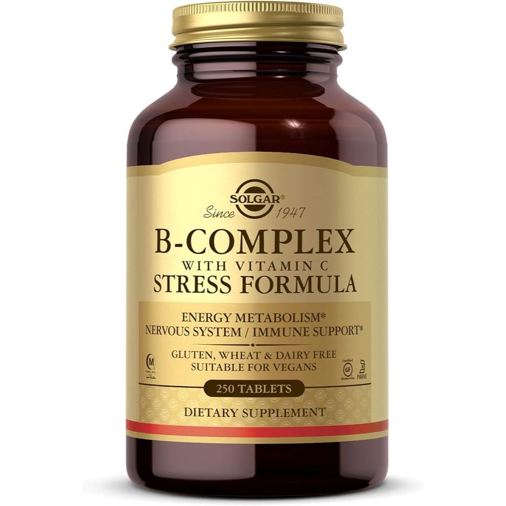 Viên Uống Bổ Sung Vitamin B Và Vitamin C Giúp Giảm Căng Thẳng & Mệt Mỏi Solgar B-Complex 250 viên