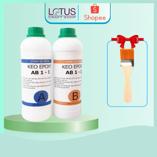 Keo AB 2 Thành Phần Dán Gỗ, Dán Nhựa, Kim Loại, Keo Epoxy Chịu Nhiệt, Chống Thấm - 1 Kg