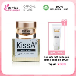 Kem giảm mụn KissA 10g giảm mụn xóa mờ thâm làm sáng da