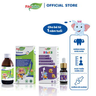 Bộ Đôi D3K2 và Calcium Fitolabs Hỗ Trợ Hấp Thu Canxi Tối Ưu Giúp Phát Triển Chiều Cao Vượt Trội