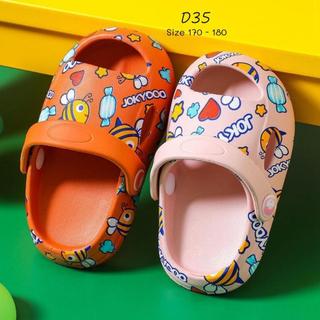 Dép sục cho bé trai bé gái 1 2 3 4 tuổi siêu nhẹ hở mũi hình ong có quai hậu dễ thương chống trơn trượt cross trẻ em D35