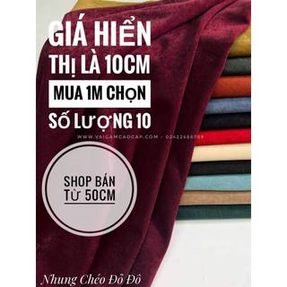 Nhung Chéo - giá hiển thị là giá 10cm, mua 1m chọn 10.