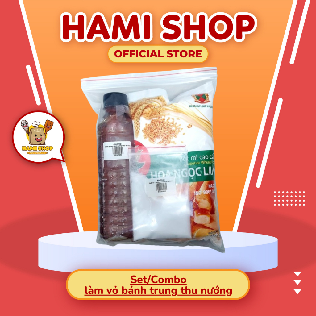 Combo làm vỏ bánh trung thu nướng tiện lợi
