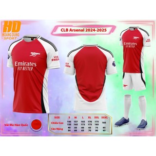 Quần Áo Đá Banh CLB Arsenal Vải Mè