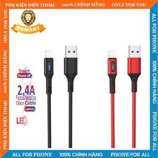 Cáp sạc nhanh tự ngắt HOCO U79 5V 2.4A Dài 1M cổng I .P/MicroUSB/Type C - Chính hãng