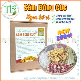 Set sâm bông cúc kỉ tử táo đỏ hạt chia nấu 5 lít siêu rẻ, tiện lợi, dễ nấu