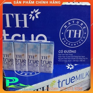 Sữa TH Truemilk 180ml có đường - thùng 48 hộp