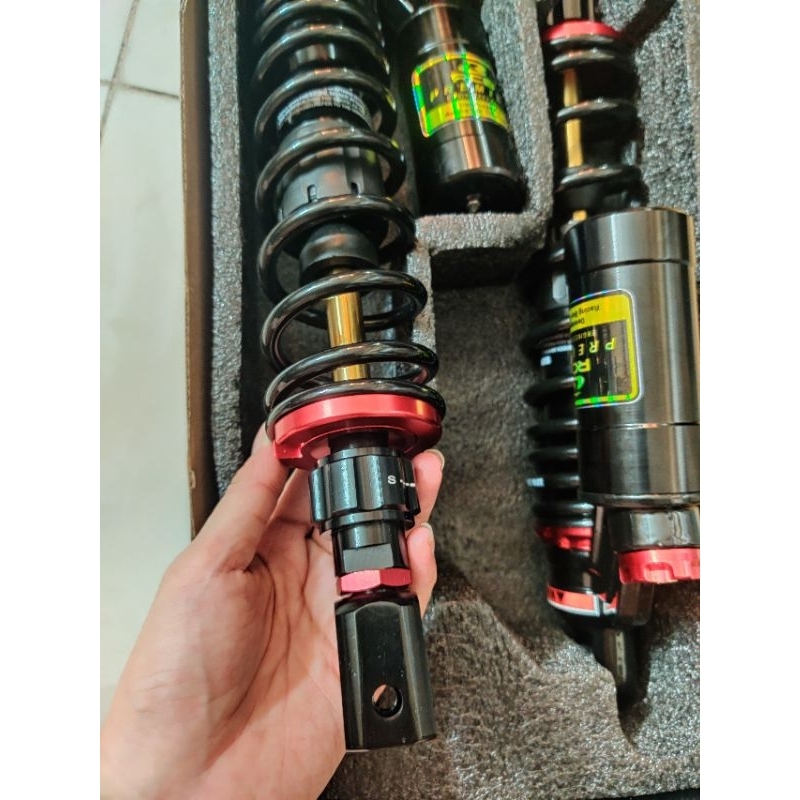 [Tăng chỉnh giả] Phuộc RCB NITRON bình dầu full đen ty vàng dành riêng cho SHVN 38cm