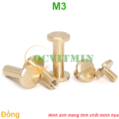 Đai Ốc M3 Kèm Ốc M3 Bằng Đồng