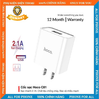 Củ sạc nhanh hoco c81 c81a 5v 2.1a - ổn định dòng điện