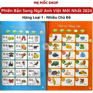 Bảng Chữ Cái Song Ngữ Anh Việt Nhiều Chủ Đề Giúp Bé Làm Quen Với Chữ Cái Và Số, Phát Triển Ngôn Ngữ