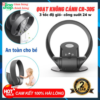 Quạt không cánh mát siêu an toàn với trẻ nhỏ KJapan CR-309 để bàn hoặc treo tường có kèm điều khiển từ xa