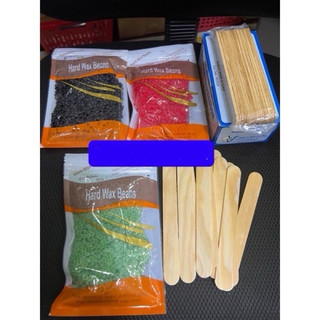 COMBOM 2 MÓN SÁP WAX LÔNG NÓNG HẠT ĐẬU 100ml + 10 que