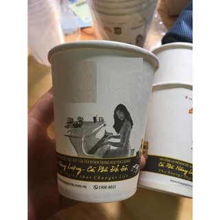 Sét 100 cốc giấy dùng một lần hàng không 250 ml
