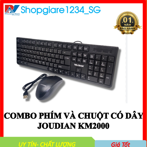 Combo Bàn Phím + Chuột Văn Phòng LIMEIDE K15/ JOUDIAN KM2000 Có Dây USB- Hàng chính Hãng