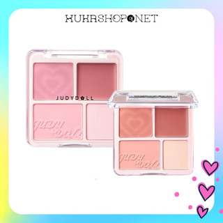 Phấn má hồng kem Judydoll 4 ô bắt sáng tự nhiên làm sáng cho mọi tone da 9g