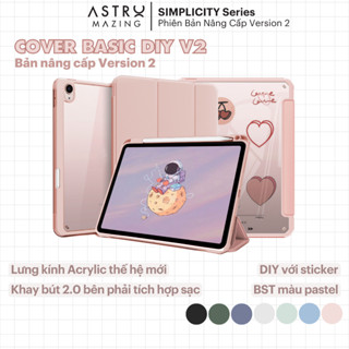 [Best Seller] Bao da DIY D02 lưng kính chống ố vàng dành cho iPad DIY V2 AstroMazing - Case cho Pro 11 Air 4 5 Gen 9